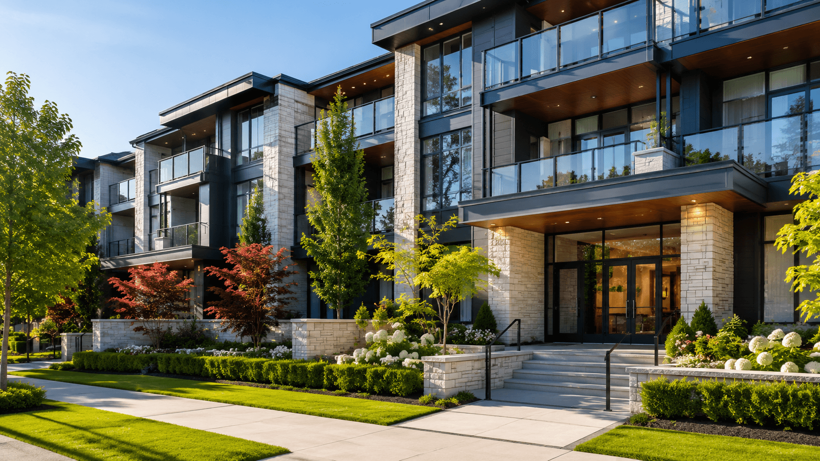 Modern residential property exterior